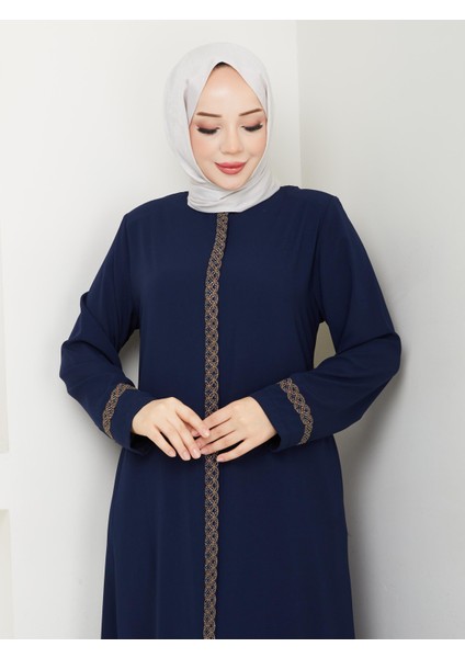 Gündelik Hac ve Umrelik Nakış ve Taş Detaylı Ferace modelleri