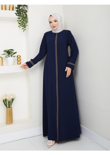 Gündelik Hac ve Umrelik Nakış ve Taş Detaylı Ferace indirimleri