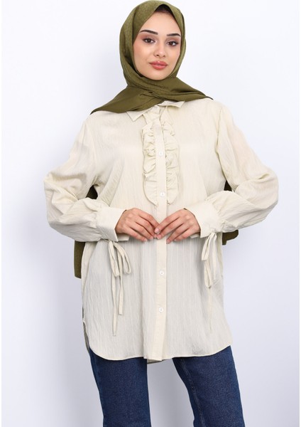Taş Kol Bağlamalı Gömlek modelleri