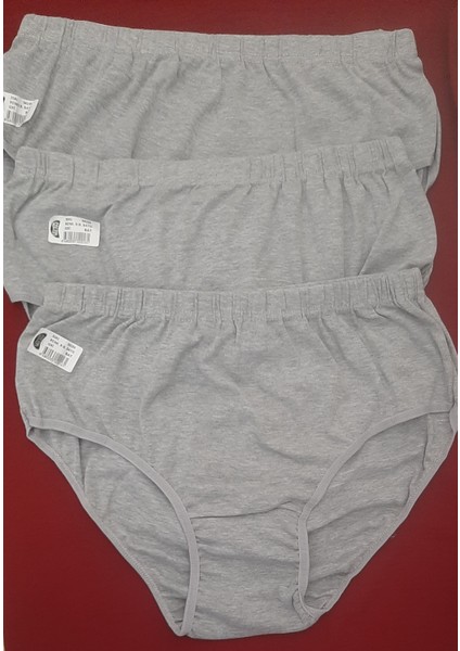 Kadın Yüksel Bel Battal Boy Bato Külot Beden (3xl) Renk Gri