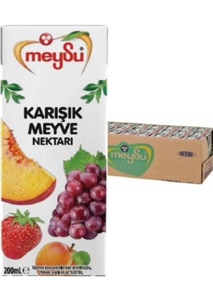 Meysu Karışık Meyve Nektarı 200 ml ( 27'li 1 Koli )