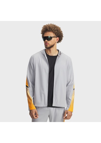 Velociti Storm Hooded Erkek Gri Kapüşonlu Ceket