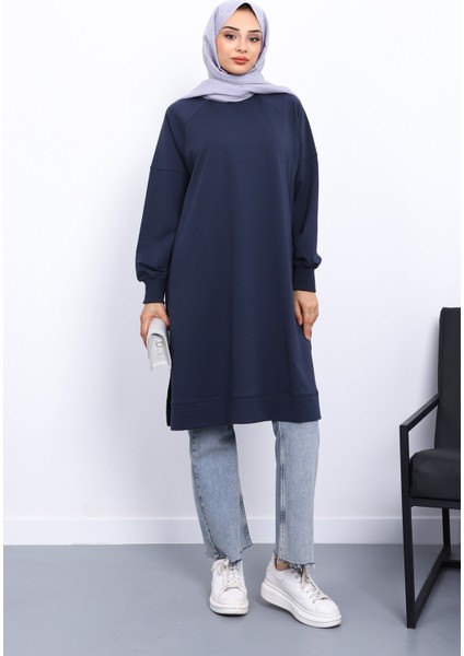 Antrasit Yanları Yırtmaçlı Modal Tunik fiyatları