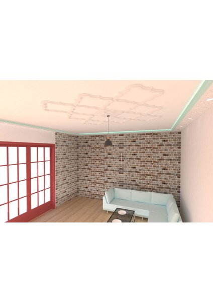 Lamba Tavan Göbeği MODÜLER-M-63-DÜZ-9-PARÇA-56CM fiyatları