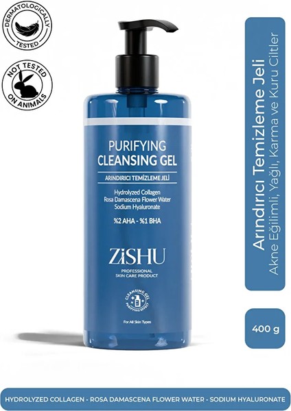ZİSHU Arındırıcı Temizleme Jeli – Yağlı, Karma ve Kuru Ciltler İçin