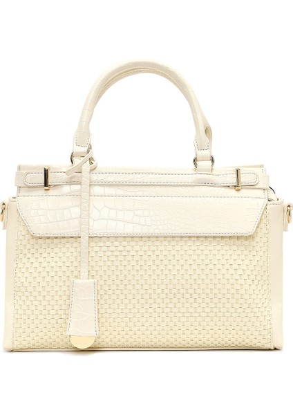 Kadın Krem Uzun Askılı Desenli Kol Çantası 25SBD254214 modelleri