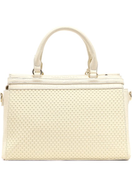 Kadın Krem Uzun Askılı Desenli Kol Çantası 25SBD254214 fırsatları