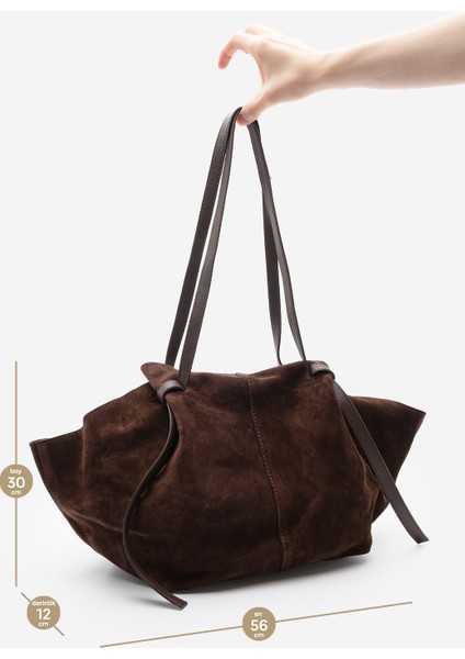 Kadın Hakiki Deri Shopper El ve Omuz Çantası Yorita