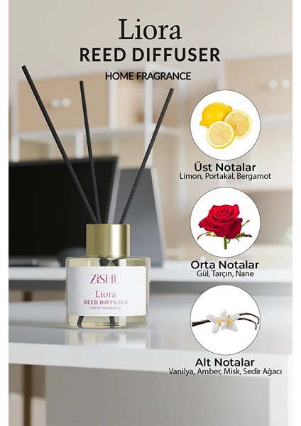ZİSHU Liora Bambu Çubuklu Ortam Kokusu 100 ml modelleri