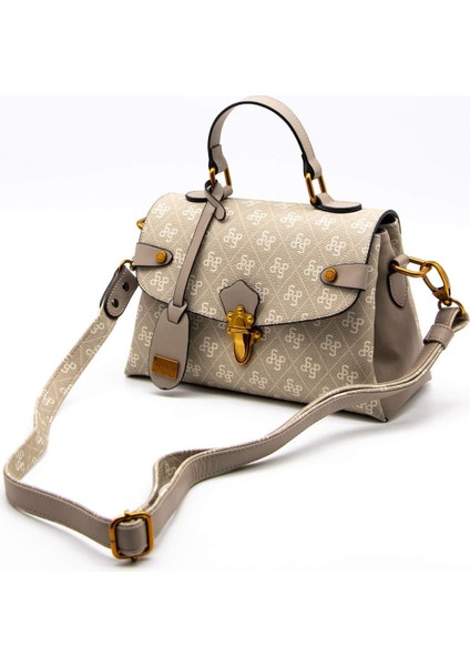 1159 Kadın El ve Omuz Çantası Kum Vizon modelleri