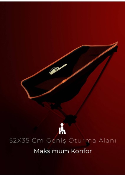 Loki Çantalı Katlanır Sandalye Turuncu