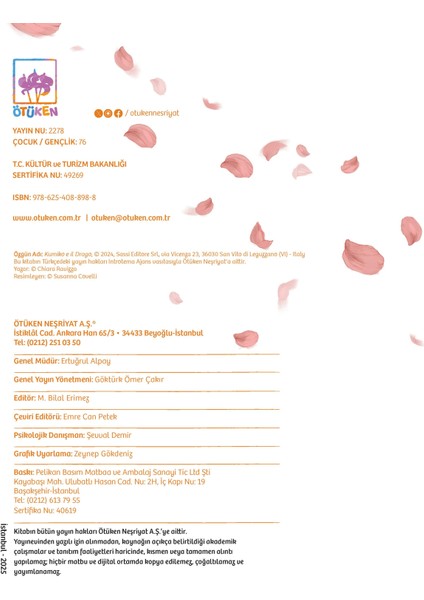 Kumiko ve Ejderha - Chiara Ravizza - Ötüken Neşriyat modelleri