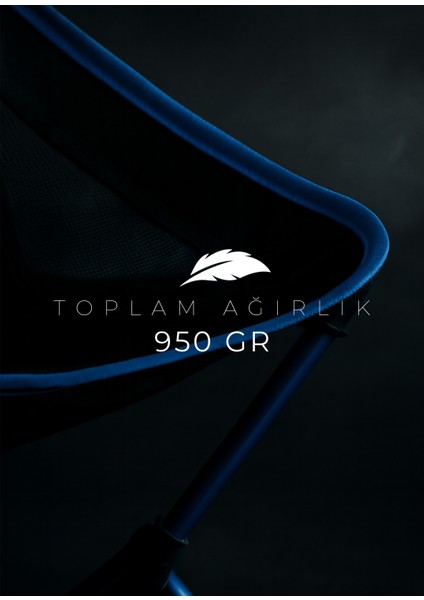 Loki Çantalı Katlanır Sandalye Mavi