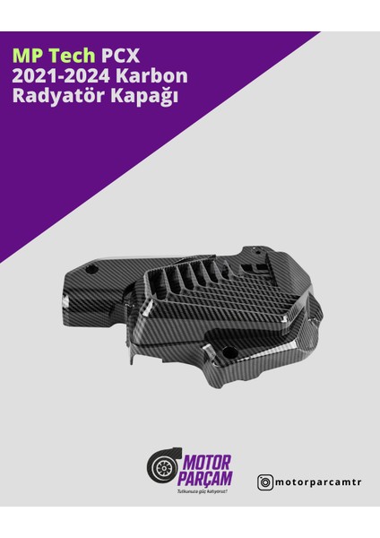 Honda Pcx 2021-2024 Karbon Radyatör Kapağı
