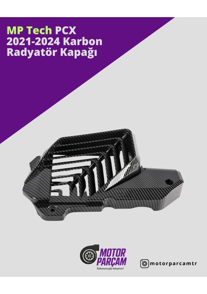 Honda Pcx 2021-2024 Karbon Radyatör Kapağı modelleri