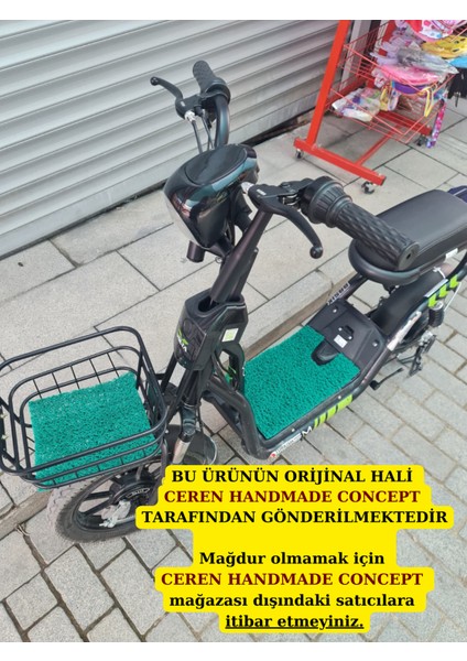 Vsm Uyumlu Paspas ve Ön Sepet Paspası Yeşil Ikili Vsm Paspas Elektrikli Bisiklet Aksesuar Vsm Paspas fiyatları