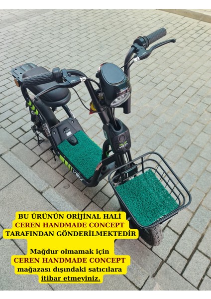 Vsm Uyumlu Paspas ve Ön Sepet Paspası Yeşil Ikili Vsm Paspas Elektrikli Bisiklet Aksesuar Vsm Paspas modelleri