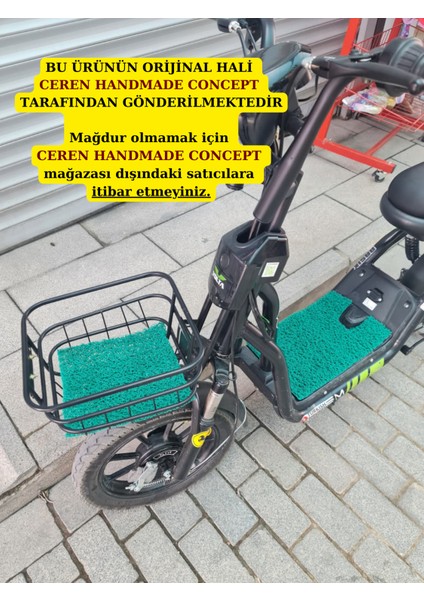 Vsm Uyumlu Paspas ve Ön Sepet Paspası Yeşil Ikili Vsm Paspas Elektrikli Bisiklet Aksesuar Vsm Paspas fırsatları