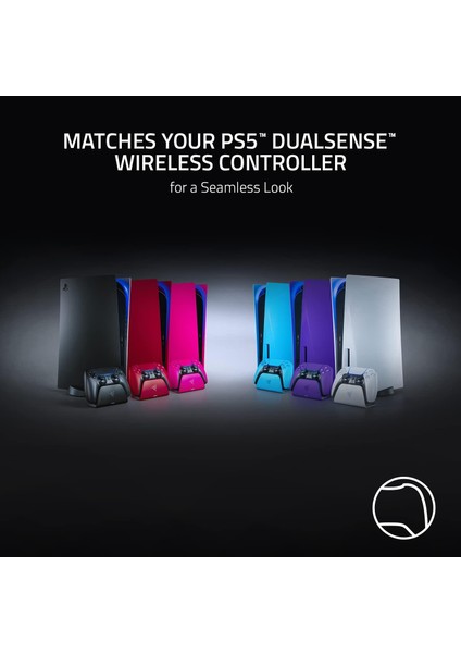 Quick Charging Stand - Hızlı Şarj Istasyonu Ps5 Dualsense Kablosuz Kumanda Için (Kavisli Kabuk fırsatları