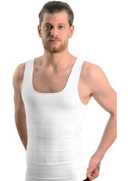 Erkek Beyaz Kalın Askılı U Yaka Atlet 740 modelleri