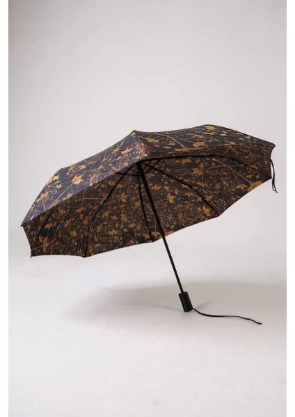 Otomatik Full Fonksiyon Açma Kapama Fiber Tel Kılıflı Desenli Kadın Kaliteli Lüx Siyah Şemsiye modelleri