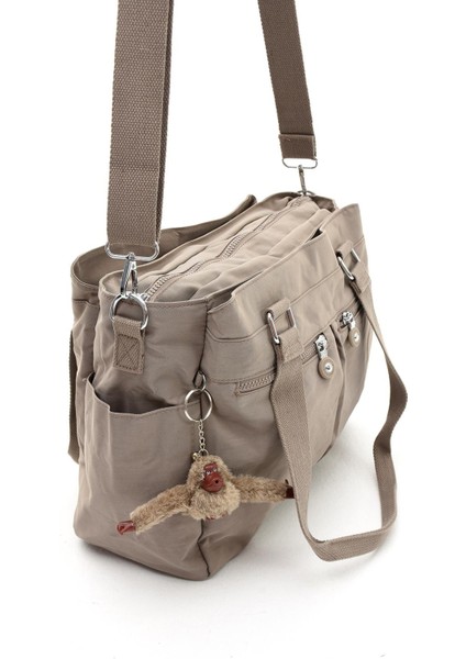 Kadın Büyük Boy Bölmeli Çanta Vizon fiyatları