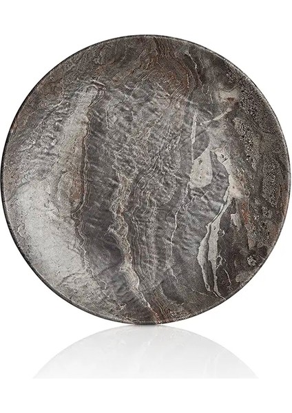 M11926.JUP - Tilda Matt 6'lı Jupiter Yuvarlak Pilav ve Kahvaltı Tabak Seti 26 Cm, Thermoset Melamin