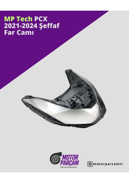 Honda Pcx 2021-2024 Şeffaf Far Camı