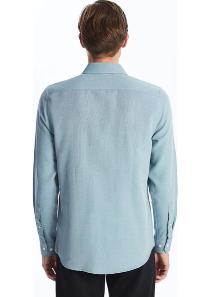 Lcwaıkıkı Formal Yeşil Slim Fit Uzun Kollu Oxford Erkek Gömlek fırsatları