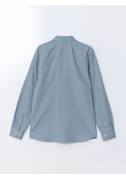 Lcwaıkıkı Formal Yeşil Slim Fit Uzun Kollu Oxford Erkek Gömlek