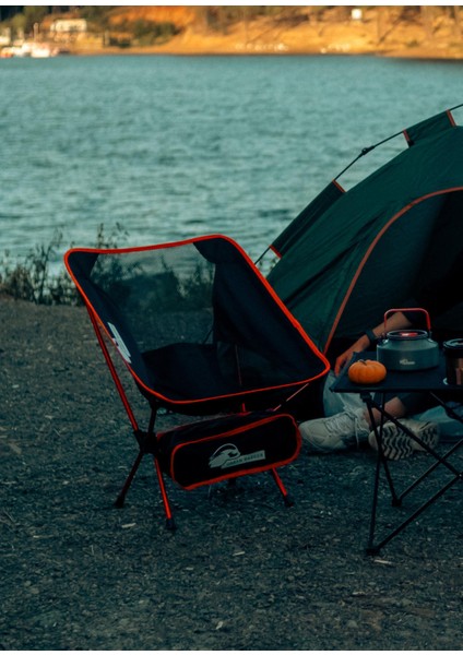 Loki Çantalı Katlanır Sandalye Kırmızı