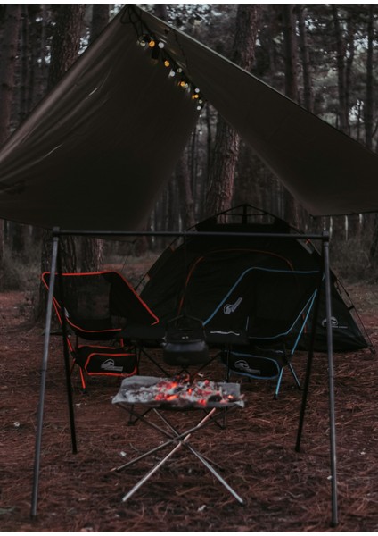 Loki Çantalı Katlanır Sandalye Kırmızı