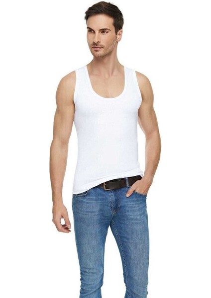 Kadın Elastan Geniş Askılı Atlet 1'li Paket