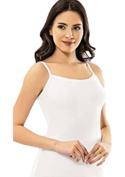 Kadın 2'li Pedli Ip Askılı Atlet 6349 | Beyaz fiyatları