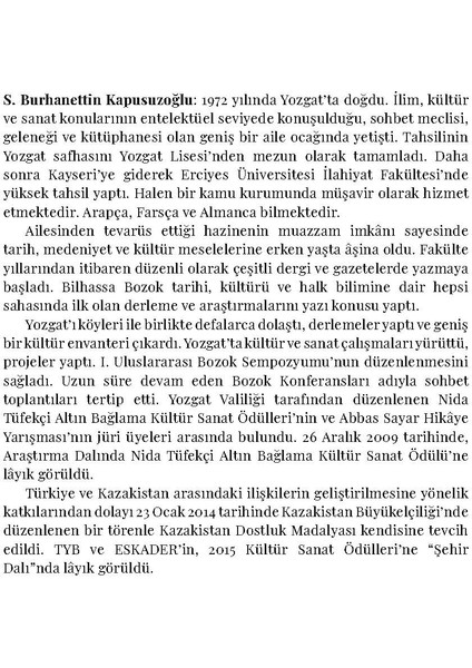 Yozgat'ta Zaman - S. Burhanettin Kapusuzoğlu - Ötüken Neşriyat