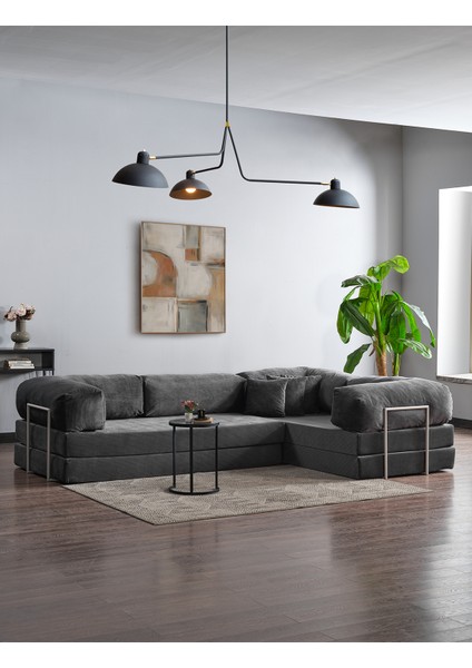 Legom Lucas Aktivite Koltuğu Yatak Olabilen Çok Amaçlı Kanepe L Koltuk Antrasit