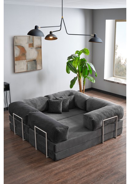 Legom Lucas Aktivite Koltuğu Yatak Olabilen Çok Amaçlı Kanepe L Koltuk Antrasit fiyatları