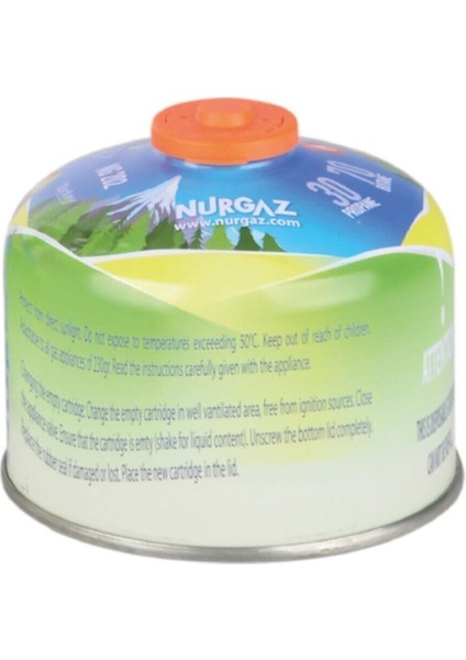 Kamp Ocağı Kartuş Tüp 230 gr Çift Contalı %30 Propan %70 Bütan Trekking ve Kamp Kullanımı fiyatları