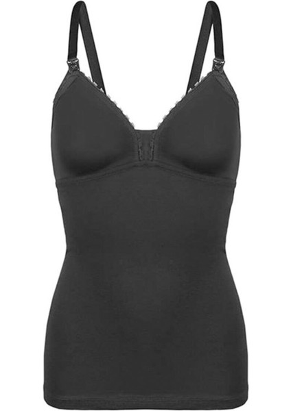 Kadın Siyah Emzirme Lohusa Atleti