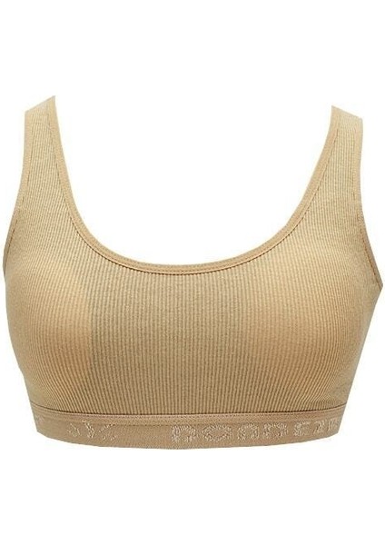 Genç Kız 6'lı Kaşkorse Pedli Düz Geniş Askı Alıştırma Yarım Atlet Büstiyer fiyatları