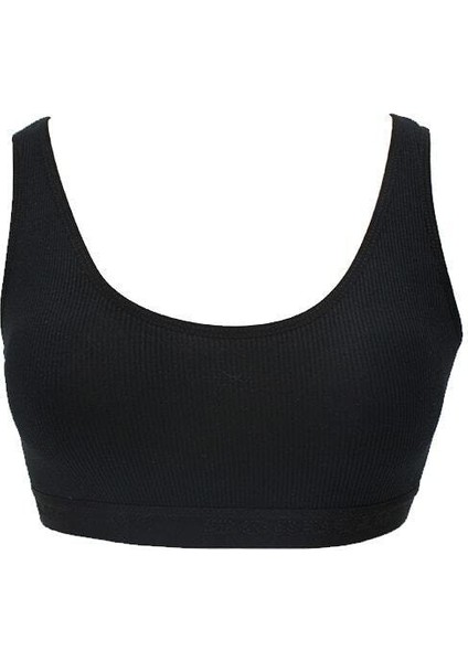 Genç Kız 6'lı Kaşkorse Pedli Düz Geniş Askı Alıştırma Yarım Atlet Büstiyer modelleri