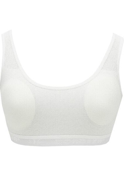 Genç Kız 6'lı Kaşkorse Pedli Düz Geniş Askı Alıştırma Yarım Atlet Büstiyer fırsatları