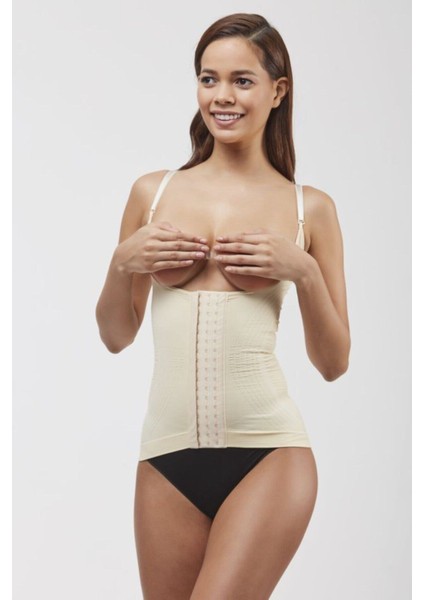 Kadın Ten Agraflı Atlet Bel Korse Toparlayıcı ve Sıkılaştırıcı Korse 975