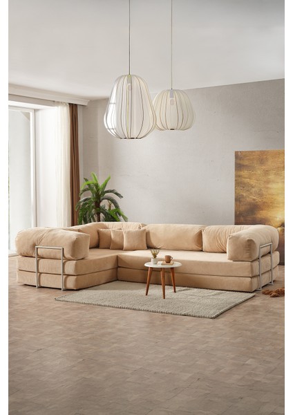 Legom Lucas Aktivite Koltuğu Yatak Olabilen Çok Amaçlı Kanepe L Koltuk Bej fiyatları