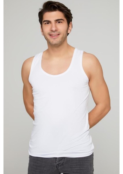 Erkek Beyaz Atlet %100 Pamuk 7'li Paket modelleri