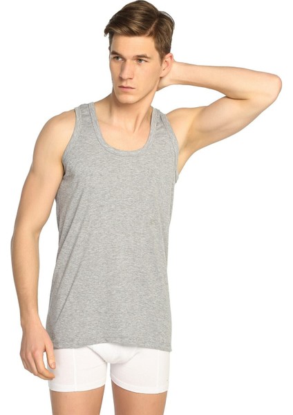 Erkek Gri Atlet 6'lı