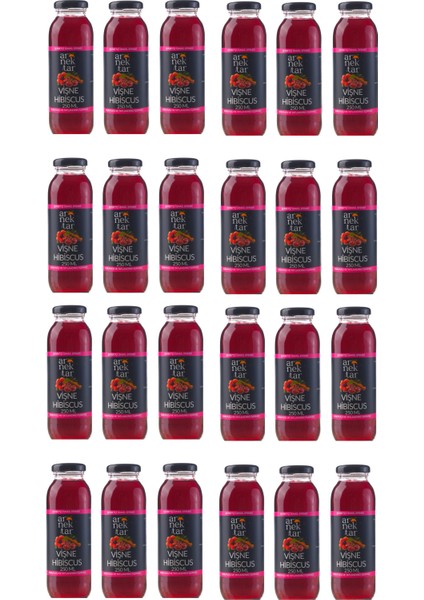 Arnektar Vişne Hibiscus Şerbeti 250 ml x 20 Şişe