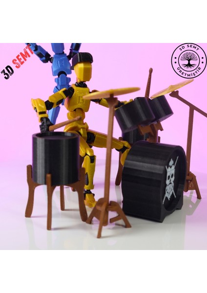 3D Dummy Figür Davul Set | Dummy Figür Aksesuarı | Dayanıklı ve Detaylı Koleksiyon Aksesuarı fiyatları
