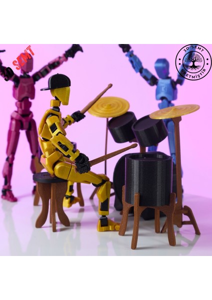 3D Dummy Figür Davul Set | Dummy Figür Aksesuarı | Dayanıklı ve Detaylı Koleksiyon Aksesuarı modelleri