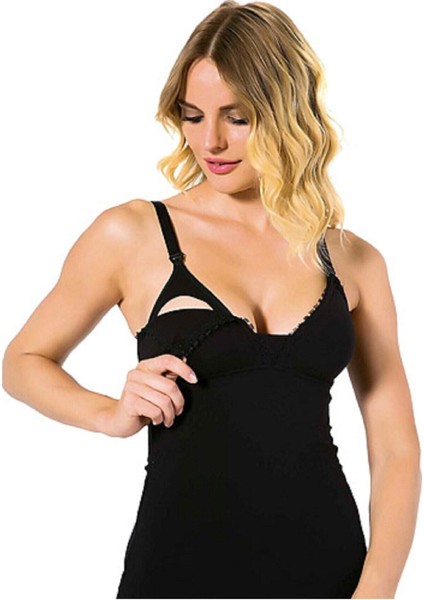 Kadın Siyah Emzirme Atleti